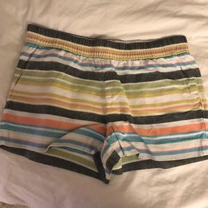 J. Crew Elastic Waist Striped Shorts 10